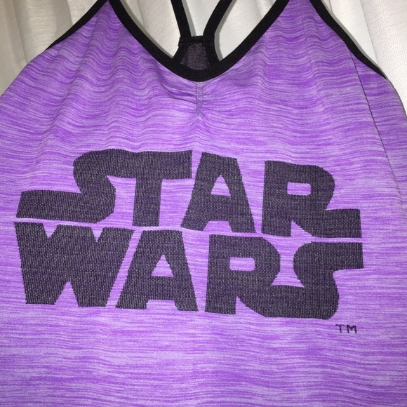 Lucasfilm Ltd Star Wars Purple Tank Size M 8/10 - Picture 2 of 4